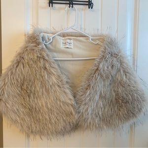 Faux Fur Bridal Wrap
